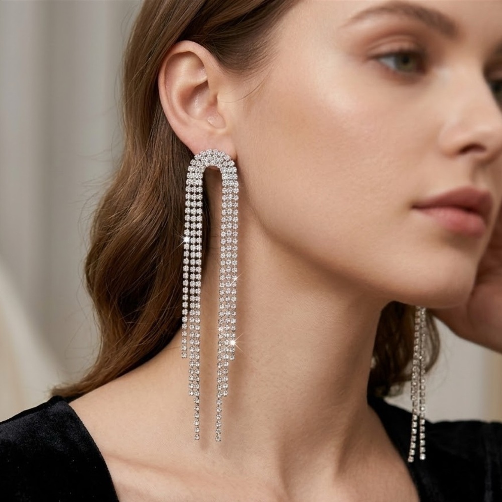 Elegant Silver Dangle Earrings